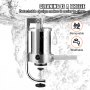 VEVOR Embutidora Manual de Salchichas Capacidad de 1,5 L Embutidora Vertical de Mesa de Acero Inoxidable con 3 Tubos de Relleno para Churros Salchichas de 16mm/19mm/22mm para Restaurante Supermercado