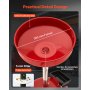 VEVOR Tanque de Drenaje de Aceite Usado, Drenaje de Aceite Manual Portátil 30 L con Embudo Ajustable, Ruedas, Caja de Herramientas, Drenador de Combustible para Taller de Reparación de Coches, Rojo