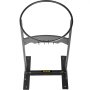 Partidor de leña VEVOR, soporte de metal negro con parte superior circular y base resistente.