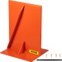 VEVOR Partidor de leña Partidor de troncos de madera Acero Naranja Cuña partidora para leña