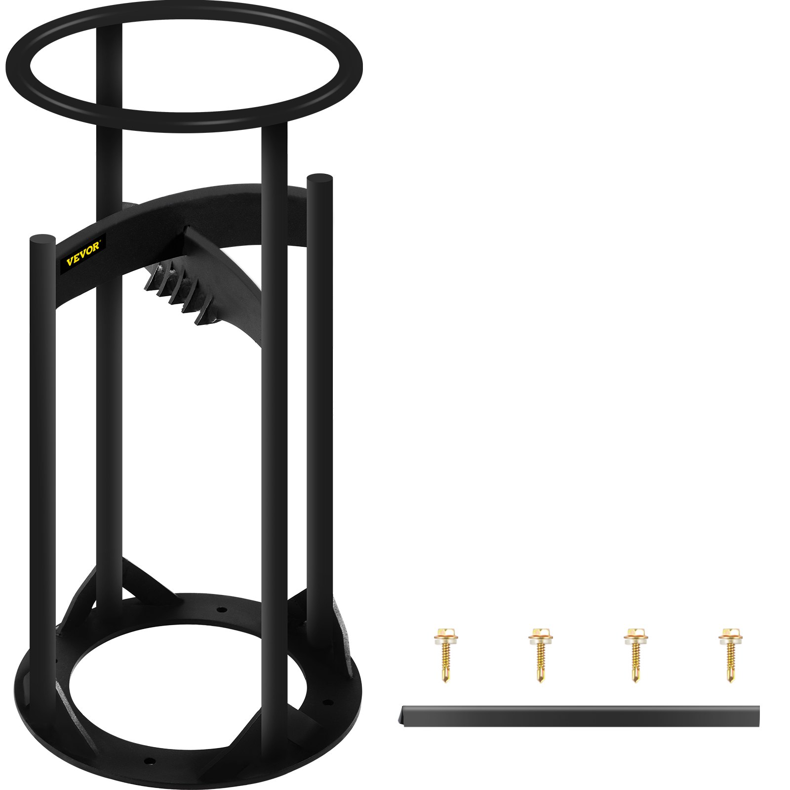 VEVOR Cortador de Leña Manual 25,5 x 25,5 x 53,5 cm Partidor de Troncos de Acero