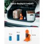 VEVOR Gato Hidráulico de Botella, Capacidad de 10 T, Rango de Elevación de 235-470 mm, para Automóviles, SUV, Camionetas, Talleres Mecánicos, Elevadores de Viviendas y Equipos Agrícolas, Naranja