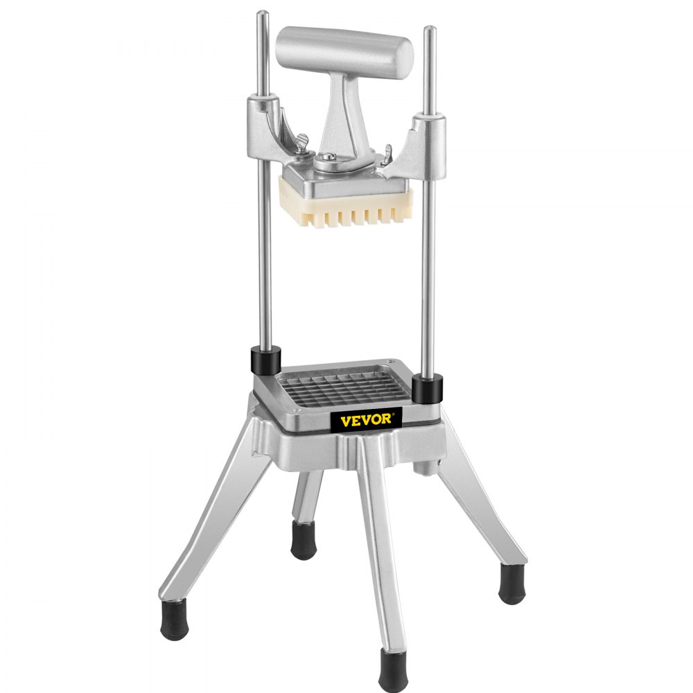 Picadora de verduras comercial VEVOR con estructura de acero inoxidable duradera y mango ergonómico