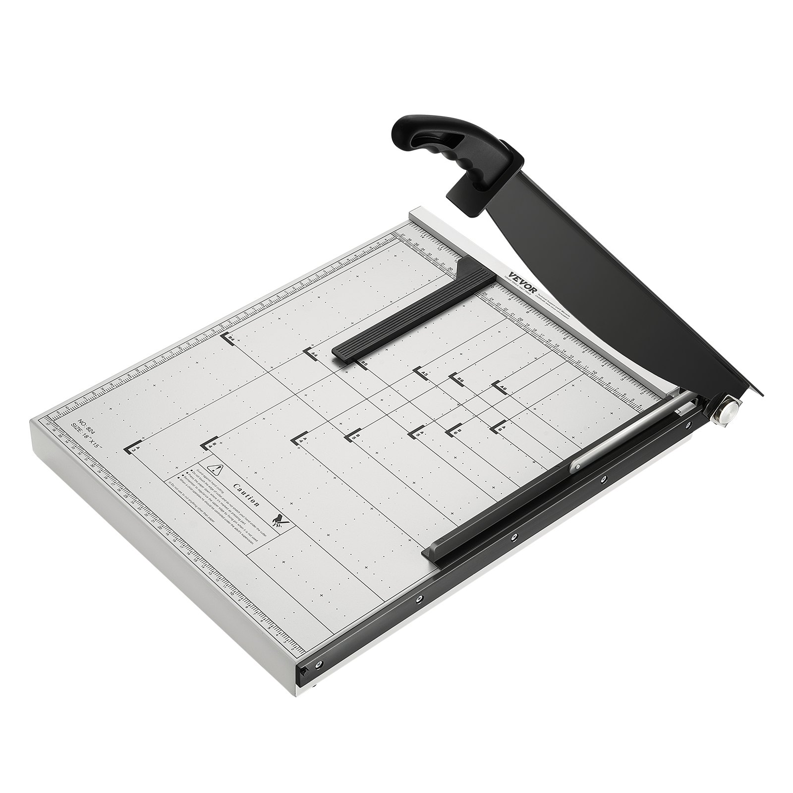 VEVOR Cortadora de Papel A3 Máximo 20 Hojas a la Vez Guillotina de Papel Ancho de Corte de 45,7 cm Cizalla Cortadora con Dispositivo de Seguridad Corte Preciso para Oficina, Imprenta, Estudio Escolar
