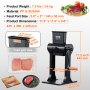 VEVOR Ablandador de Carne Comercial Ablandador de Carne de Acero Inoxidable, Herramienta de Cocina Manual Rápida y Fácil, Puerto de Alimentación de 148 mm para Carne de Res, Pavo, Pollo, Cerdo