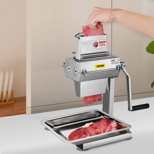 VEVOR Máquina para Ablandar Carne 27 Cuchillas Ablandador de Carne 31,5 x 25 x 43,5 cm Ablandador Manual de Carne de Acero Inoxidable para Ablandar la Carne de Res, Pechuga de Pollo, Cerdo, Cordero