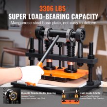 VEVOR Máquina Cortadora de Cuero 260x150 mm Capacidad de Carga de 1,5 T Prensa Troqueladora Manual Carrera Ajustable 12 mm Perforadora Manual para Cuero Papel Espuma Plástico Caucho Varios Materiales