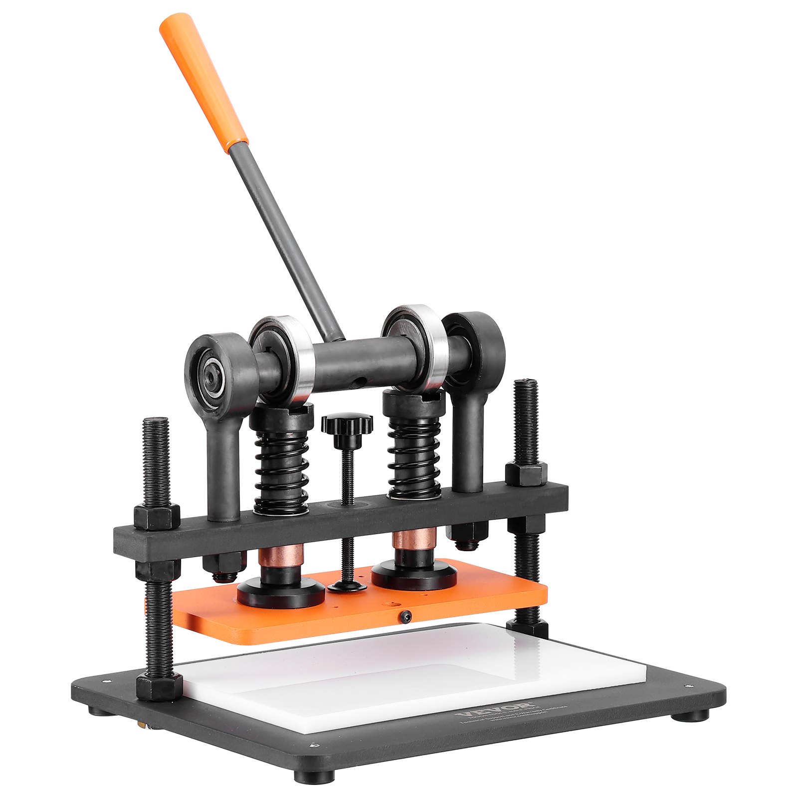 VEVOR Máquina Cortadora de Cuero 280x140 mm Capacidad de Carga de 1,5 T Prensa Troqueladora Manual Carrera Ajustable 12 mm Perforadora Manual para Cuero Papel Espuma Plástico Caucho Varios Materiales