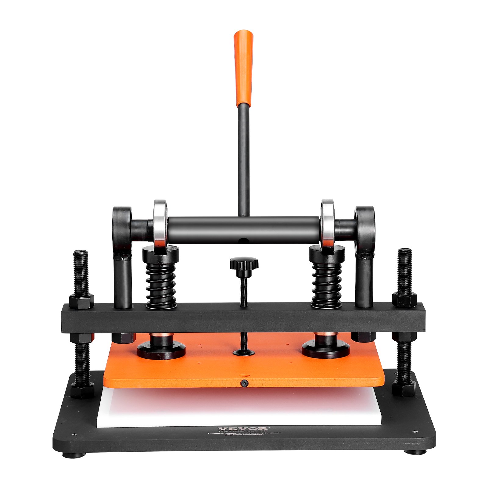 VEVOR Máquina Cortadora de Cuero 360x260 mm Capacidad de Carga de 1,5 T Prensa Troqueladora Manual Carrera Ajustable 12 mm Perforadora Manual para Cuero Papel Espuma Plástico Caucho Varios Materiales