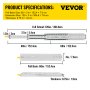 VEVOR Guías Laterales para Cajón Extracción Total de 304,8cm 1 par de Railes para Cajones 152,4x7,6x1,9cm Corredera con Rodamiento de Bolas Capacidad de Carga 225kg Acero Laminado en Frío Kit Completo