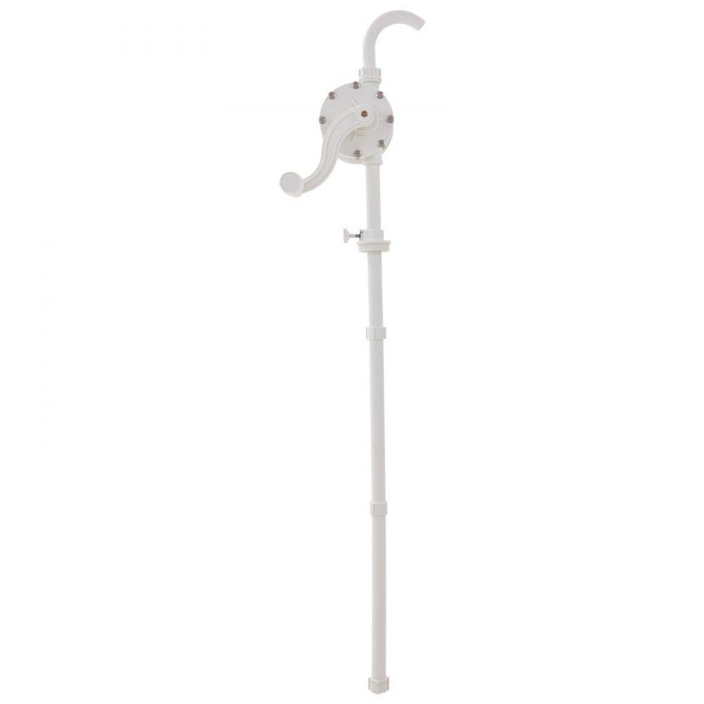 VEVOR Bomba de Tambor Rotativa de Manivela Manual de 24,6 L/min para Tambores de 16,6-205 L con Tubo de Succión de 3 Secciones y Manguera para Transferencia Rápida de Agua y Líquidos Corrosivos