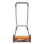 VEVOR Push Reel Lawn Mower 40 cm, 5 Blades Manual Push Mower No Motor, 15-45 mm Adjustable Cutting Height, Walk-Behind Lawn Mowers with Grass Catcher Bag for Green Lawns, Driveways, Courtyards