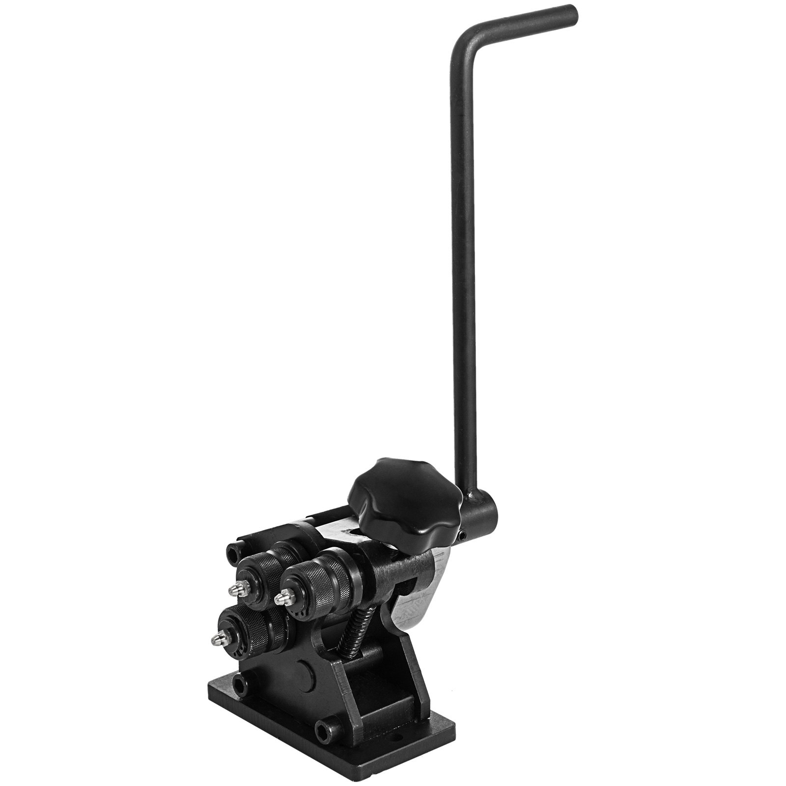 VEVOR Máquina de Doblado de Tuberías 76mm, Máquina curvadora portátil, Curvadora de Tubos, Dobladora de Anillos Acero de Placa Manual 13-1 / 2'' Mango Máquina Roladora 3"