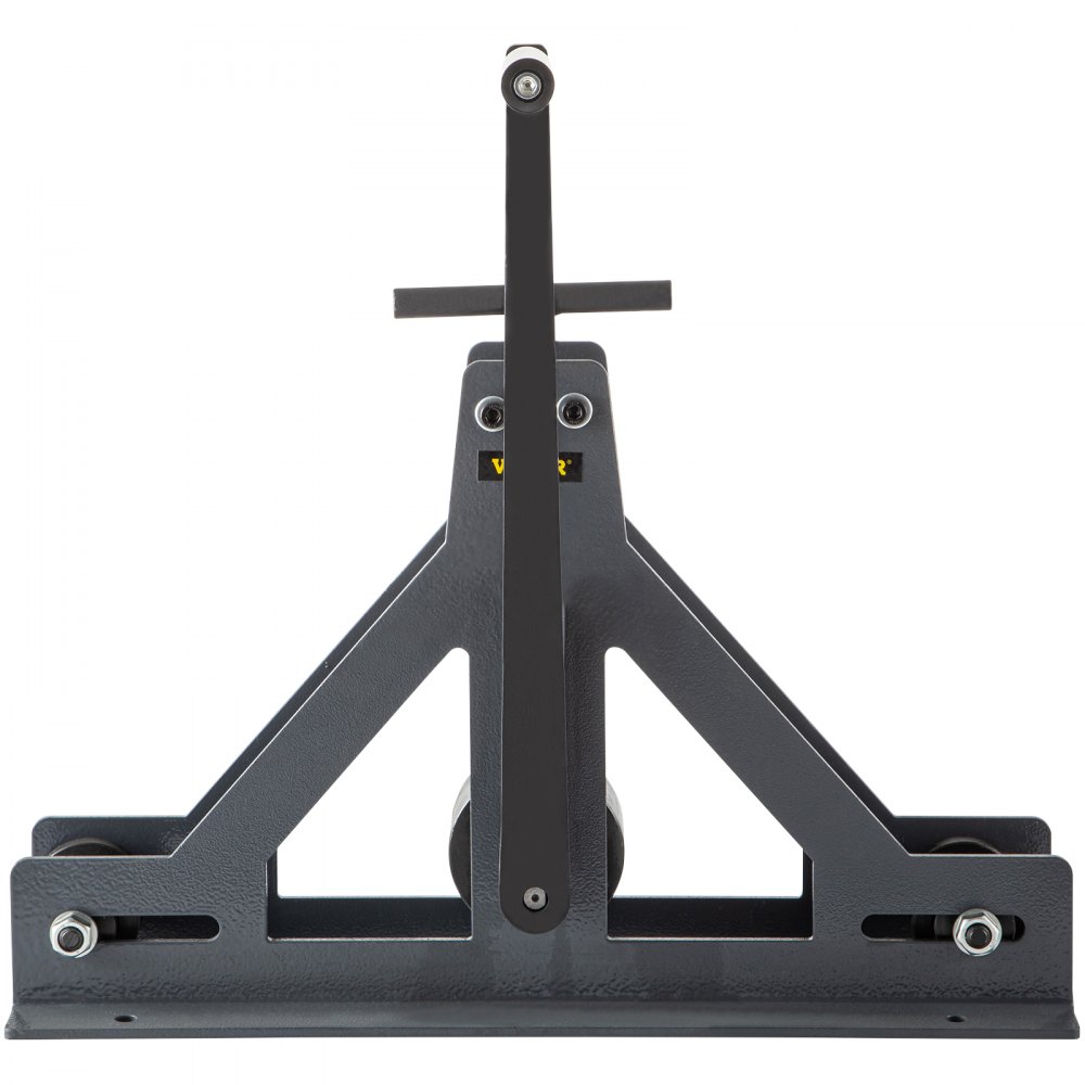 Rodillo tubular VEVOR, estructura robusta de metal negro con brazo ajustable y rodillos.