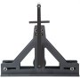 Rodillo tubular VEVOR, estructura robusta de metal negro con brazo ajustable y rodillos.