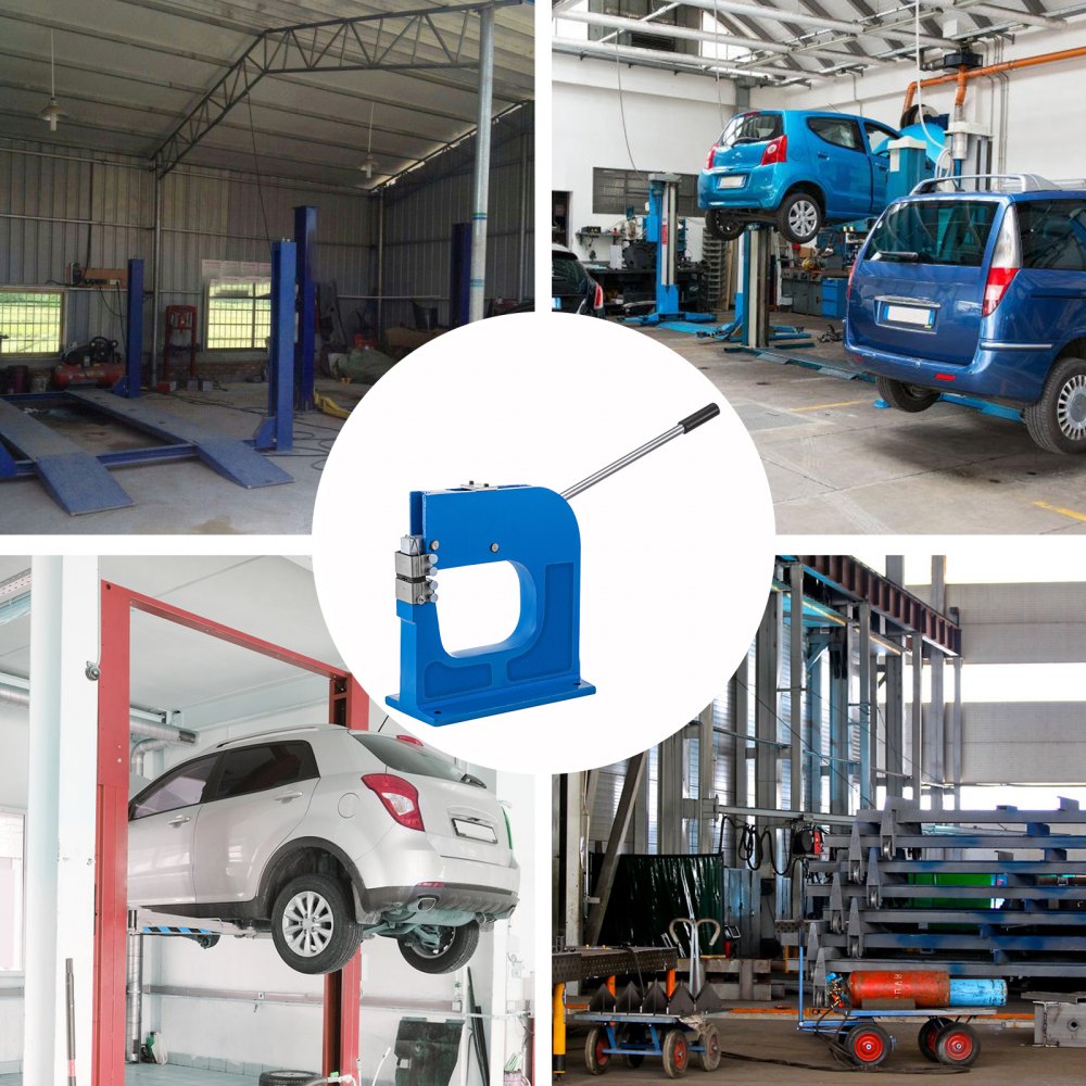 VEVOR Máquina para Doblar Metal, Espesor Máximo de Trabajo Calibre 16/1,5mm Máquina de Doblar, Metal SS-16 Garganta de 216mm Máquina de Chapa Estiramiento para Restauración Automotriz y Chapa Metálica