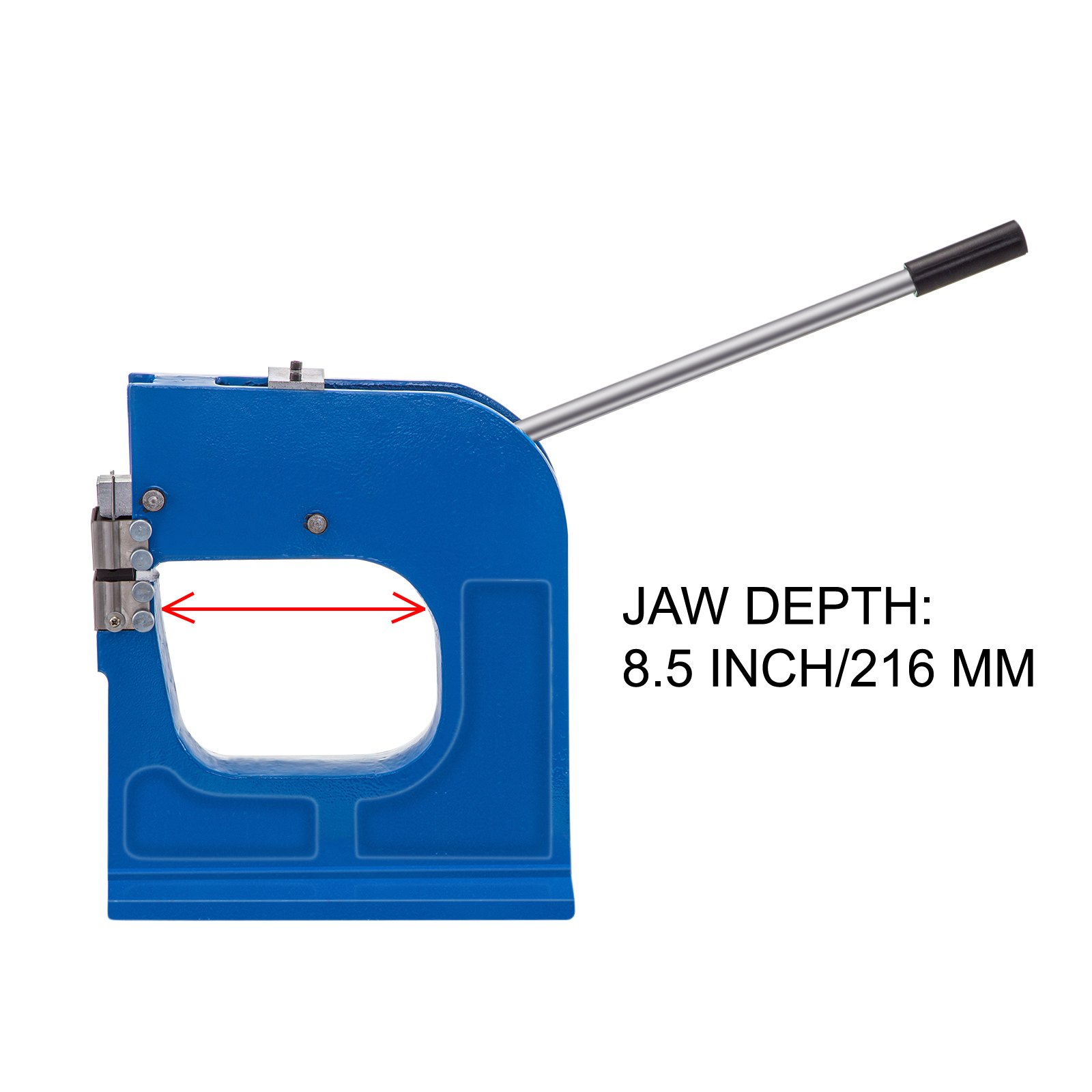 VEVOR Máquina para Doblar Metal, Espesor Máximo de Trabajo Calibre 16/1,5mm Máquina de Doblar, Metal SS-16 Garganta de 216mm Máquina de Chapa Estiramiento para Restauración Automotriz y Chapa Metálica