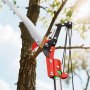 VEVOR Manual Pole Saw, 118-809.3 cm Extendable Pole Tree Pruner with Scissors, Sharp 65Mn Steel Blade, Lightweight Fiberglass Handle Pole, for High Branch Trimming, Pruning Tool for Palms and Shrubs