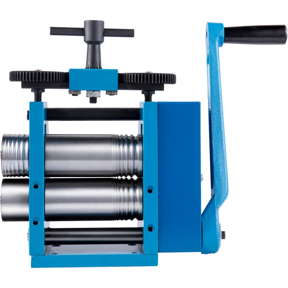 VEVOR Máquina de Laminación Combinada Manual 76 mm Combinación Joyería Laminador de Rodillos Máquina de Laminación de Joyas con Máx. Espesor de Prensa 7 mm