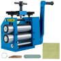 VEVOR Combinación Joyería Laminador 110mm Máquina de Laminación Combinada Máquina de Laminación Tableta 17,3kg máquina Manual de Laminación de Hierro