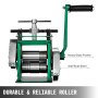 VEVOR Máquina de Laminación Combinada, Laminador Joyería 85 mm Anchura de Rodillo Duradero, Laminadora Manual Herramienta para Hacer Tabletas de Bricolaje Ajustable Apertura de 0-5 mm (120 x 55 mm)