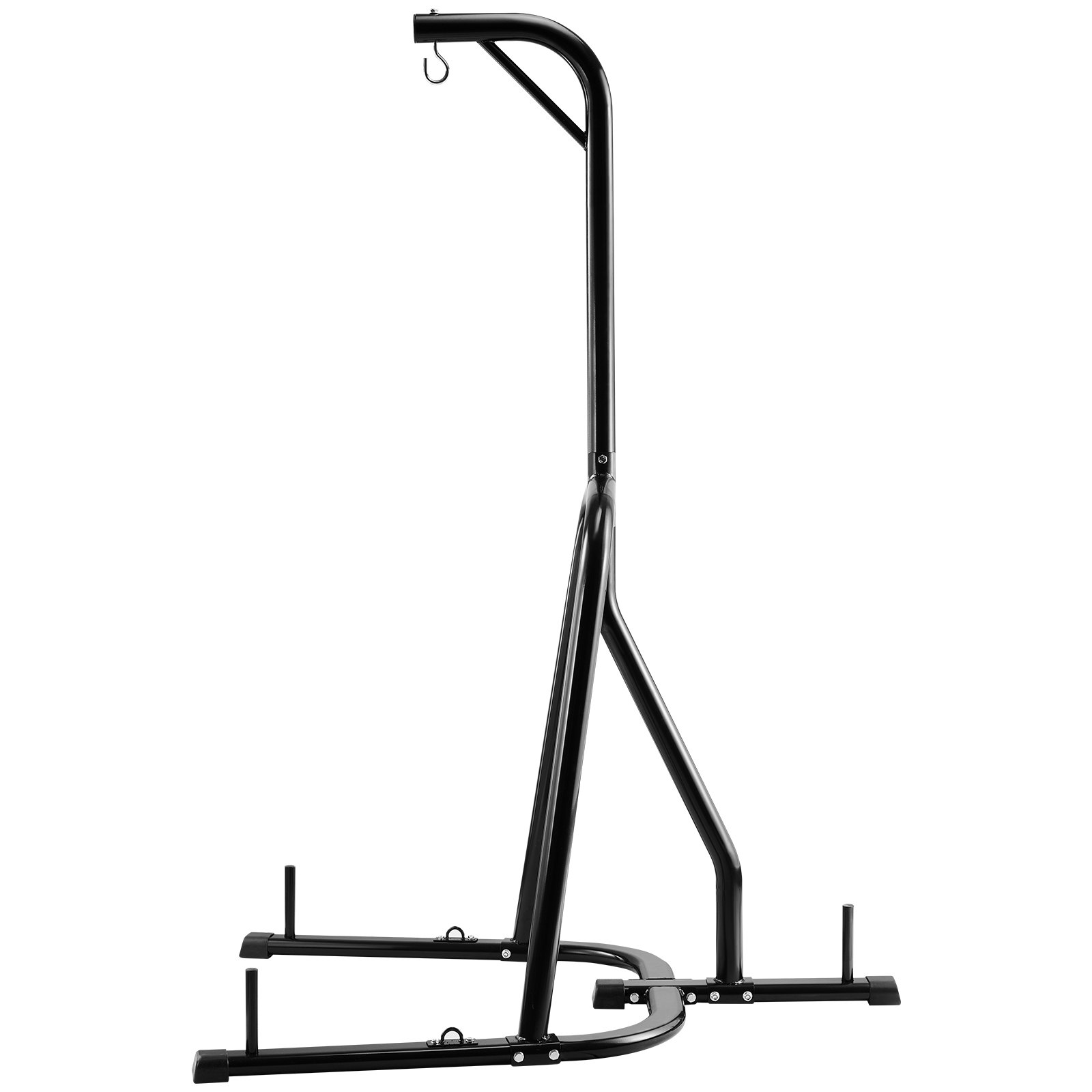 VEVOR Soporte para Saco de Boxeo con Marco de Acero Soporta hasta 65 kg Soporte para Saco de Arena Independiente con Base con Peso Equipo de Entrenamiento para Gimnasio en Casa, 143x126x208 cm