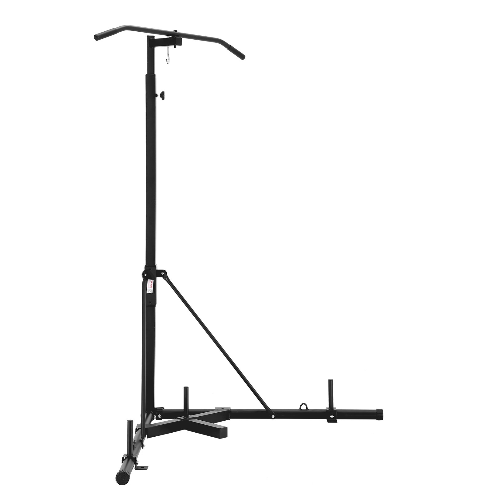 VEVOR Soporte para Saco de Boxeo Equipo de Entrenamiento Resistente de Acero Soporta Hasta 65 kg Altura Ajustable Soporte Independiente a Sacos de Arena para Gimnasio en Casa, 118 x 118 x 232 cm