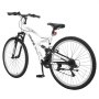 VEVOR Bicicleta de Montaña para Adultos 27,5 pulgadas, 18 Velocidades, Cuadro de Acero de Carbono, Neumáticos Todoterreno, Preensamblada, para Carreteras Pavimentadas, Parques y Senderos Boscosos