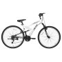 VEVOR Bicicleta de Montaña para Adultos 27,5 pulgadas, 18 Velocidades, Cuadro de Acero de Carbono, Neumáticos Todoterreno, Preensamblada, para Carreteras Pavimentadas, Parques y Senderos Boscosos
