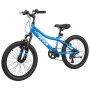 VEVOR Bicicleta de Montaña 20 pulgadas, 6 Velocidades, Cuadro de Acero de Carbono, Neumáticos Todoterreno, Preensamblada, para Carreteras Pavimentadas, Parques, Vías Verdes, Senderos Boscosos