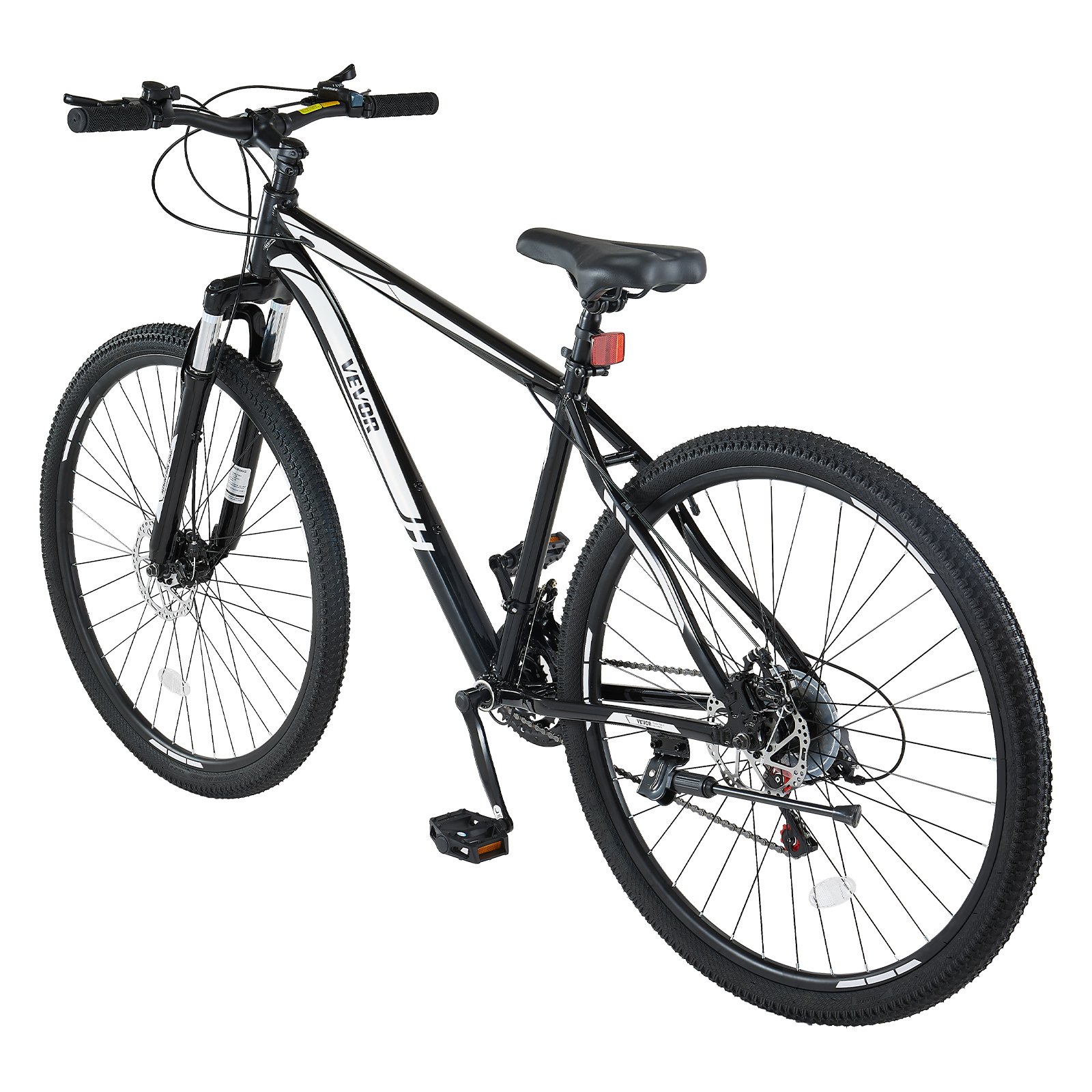 VEVOR Bicicleta de Montaña, Bicicleta MTB con Suspensión Delantera, 21 Velocidades, Sillín Cómodo, Frenos de Disco Dobles, Cuadro de Aleación de Aluminio, para Senderos y Nieve, 1850 x 630 x 1070 mm
