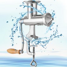 VEVOR Exprimidor Manual de Acero inoxidable Extractor de Hierba Trigo Plata Exprimidor de Naranjas Portátil con Relleno de Goma Exprimidor para Bayas