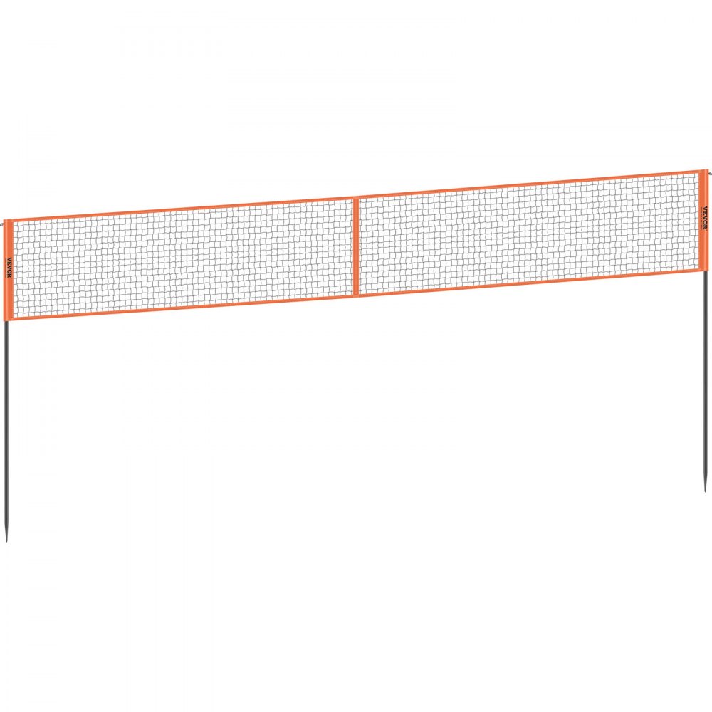 VEVOR Red de voleibol cuadrada de 4, juego de red de bádminton de altura ajustable para césped de playa, red de voleibol portátil al aire libre con bolsa de transporte, montaje rápido, al aire libre