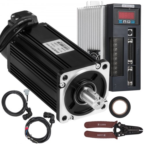 Servomotor 1kw 4nm Ac Servo Driver Kit Cnc Estabilidad Magnético Inspección