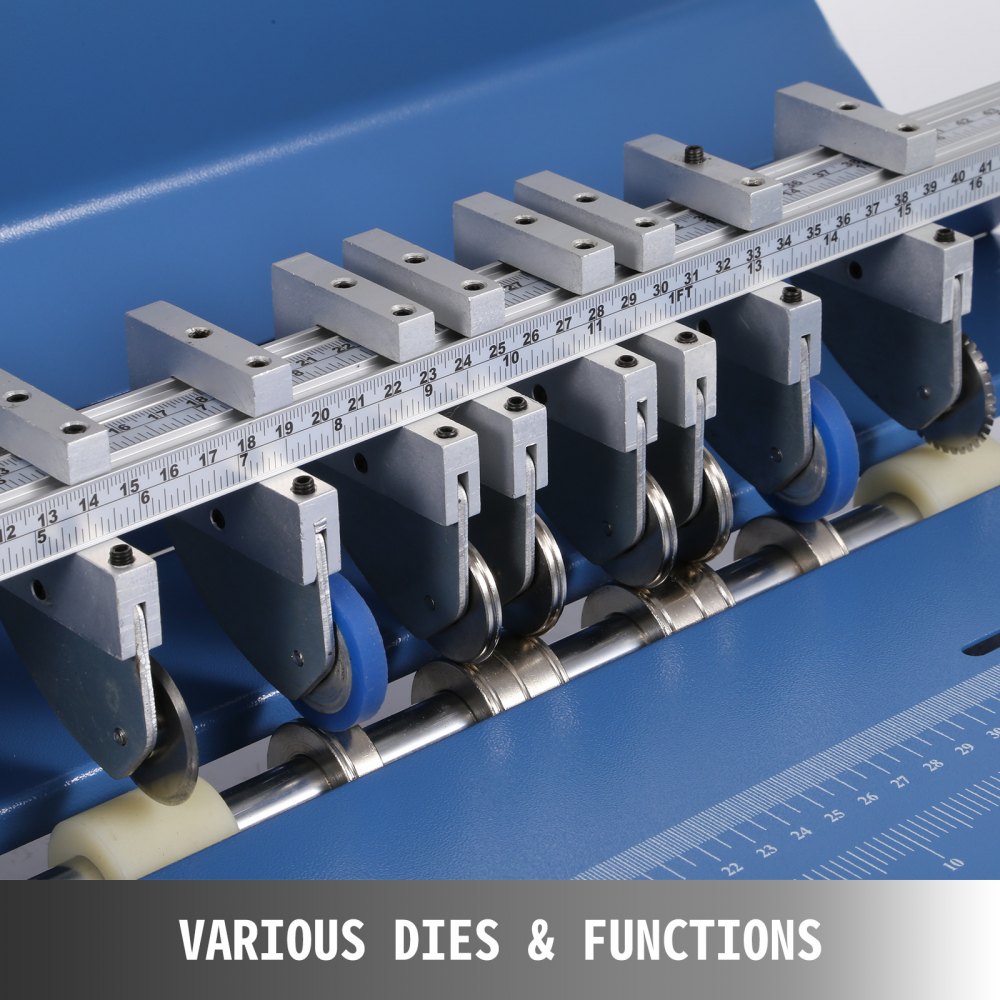 VEVOR Máquina Plegadora Eléctrica 3 en 1 de 520mm, Plegadora de Papel Puntaje Perforante 60 Hz, Plegadora Eléctrica de Metal Resistente para Marcado de Libros Tarjetas de Papel Ajustable