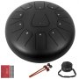 VEVOR 12\'\' Acero Tambor De Lengua Handpan Mayor 11 Notas Tankdrum Con Bolso Mazos