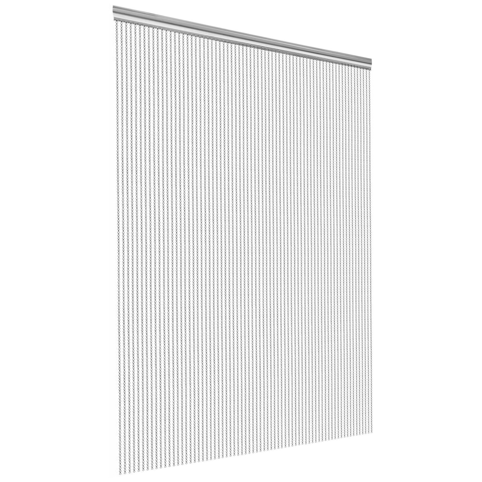 Cortina De Cadena De Aleación Y Magnesio 90x210 Cm Cortina De Doble Ganchos