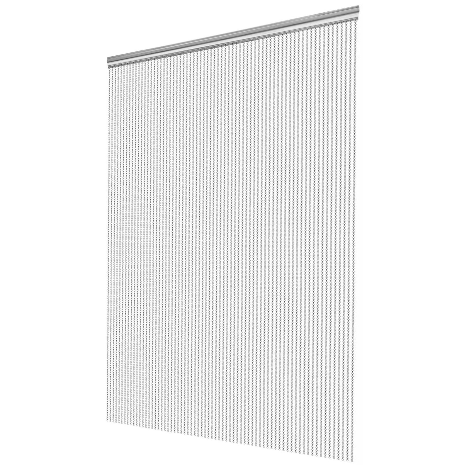 Cortina De Cadena De Aleación Y Magnesio 90x210 Cm Cortina De Doble Ganchos