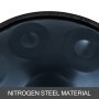 9 Notas Tambor De Lengua Handpan Acero Tambor Manos Sonido De Vibración