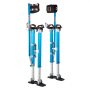 VEVOR Zancos para Paneles de Yeso de Aluminio Ajustables 615 a 1023 mm, Zancos de Trabajo con Almohadillas, Capacidad de Carga 103 kg, Patas de Goma Antideslizantes para Jardinería Pintura Decoración
