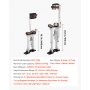 VEVOR Zancos para Paneles de Yeso de Aluminio Ajustables 409-613 mm, Zancos de Trabajo con Almohadillas, Capacidad de Carga de 103 kg, Patas de Goma Antideslizantes para Pintura Decoración Jardinería