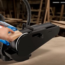 VEVOR Bandas de Lijado de 1066 mm, 6 uds Cada Una con Granos Surtidos de 36, 40, 60, 80, 100 y 120, Carburo de Silicio, para Afilar Cuchillos, Materiales Compuestos y Acabado de Plásticos, Negro