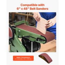 VEVOR Bandas de Lijado, 10 Unidades de Óxido de Aluminio de Grano 80 para Carpintería, Acero, Aluminio y Metales no Ferrosos, 152 x 1219 mm, para Reparaciones del Hogar y Proyectos de Bricolaje