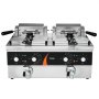 VEVOR Commercial Electric Fryer, Double Tank 3000W x 2, 5.9L Double Oil Fryer with 2 Baskets, Thickened Stainless Steel, Time & Temperature Control, for Kitchen, Restaurant, Cafe