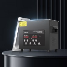 VEVOR Limpiador Ultrasónico 3 L Máquina de Limpieza con Temporizador 120 W