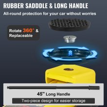 VEVOR Gato de Bajo Perfil de Acero Carga Máxima de 3 T Gato Hidraulico para Coche Rango de Elevación 130-508 mm Bomba Hidráulica Simple Gato Carretilla para Coches Familiares, Camiones, Todoterrenos