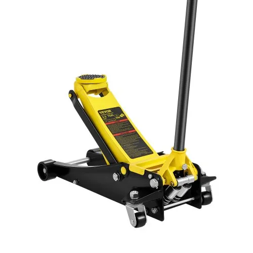VEVOR Gato Hidráulico de Piso Capacidad de 2,5 T Altura de elevación de 75-495 mm Gato de Acero Resistente con Bomba de Elevación Rápida de Doble Pistón para Taller de Elevación de Camiones SUV