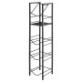 VEVOR Water Jug Holder, 5 Tiers 11 L and 19 L Water Bottle Holder for 4 Bottles, Heavy Duty Jug Rack Organizer with Storage Shelf, Adjustable Feet, and Handle, for Kitchen, Office, Living Room, Black