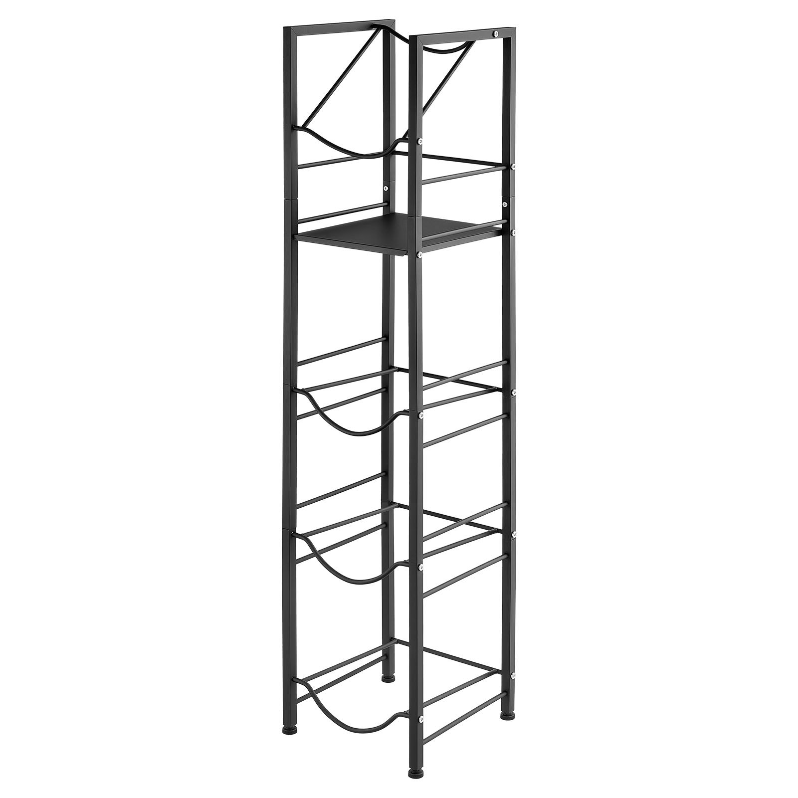 VEVOR Estante para Garrafas de Agua, Soporte para Botellones de Agua, Estantería Metálica de 5 Niveles para 4 Botellas de 11/19 L, Diseño Antivuelco, Organizador de Almacenamiento para Oficina Cocina