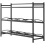 VEVOR Water Jug Holder, 3 Tiers 4 Rows 11 L and 19 L Water Bottle Holder for 8 Bottles, Heavy Duty Jug Rack Organizer with Storage Shelf, Angled Design, for Kitchen, Office, Living Room, Black
